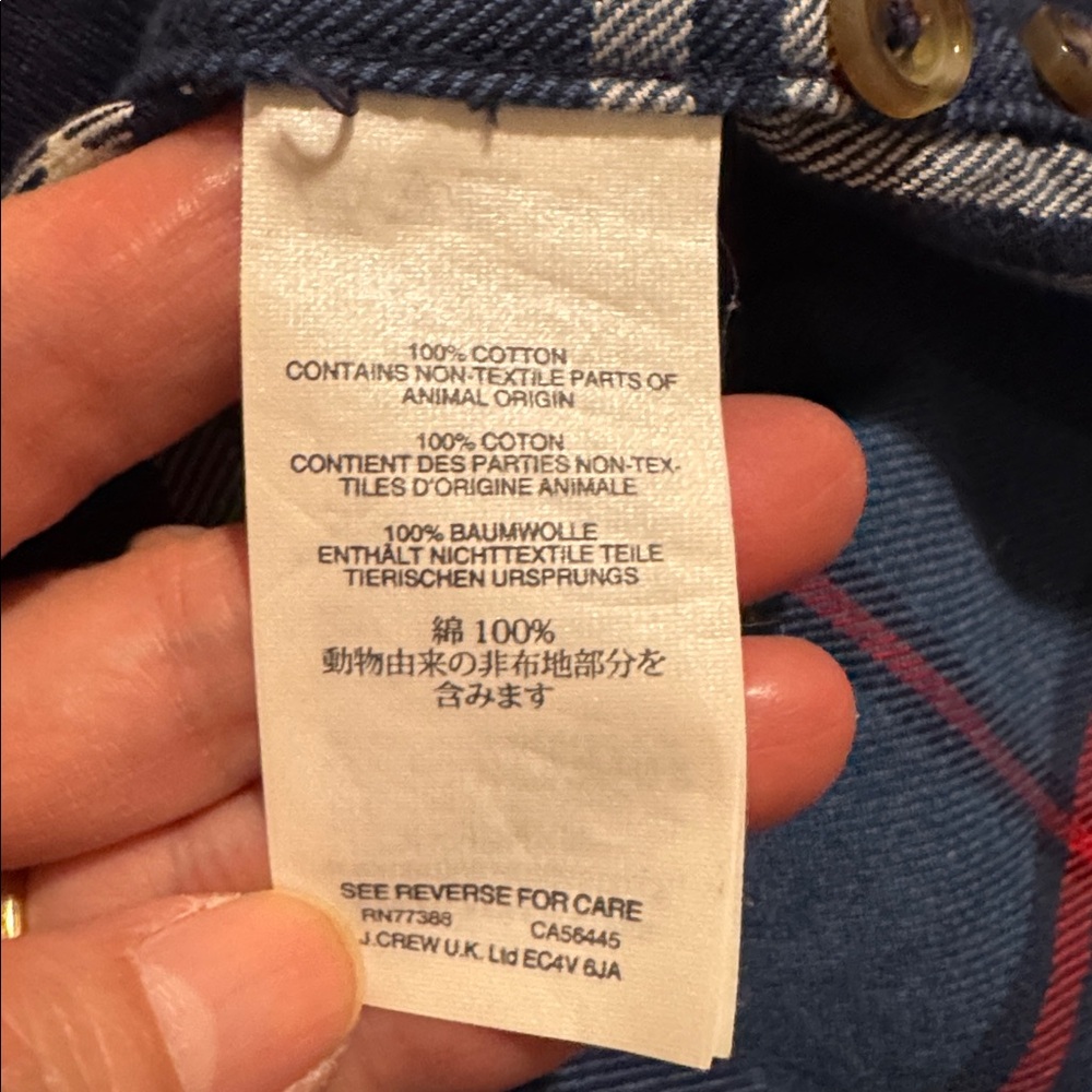 J Crew Elbow Patch Plaid Flannel Button Down Shir… - image 10